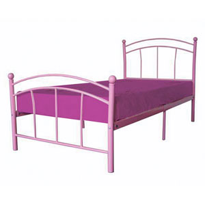 (ND) LPD , Chloe, 3FT Single Metal Bedstead