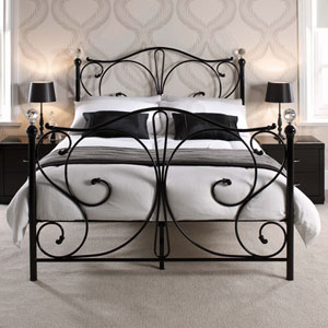 (ND) LPD , Florence, 5FT Kingsize Bedstead - Black