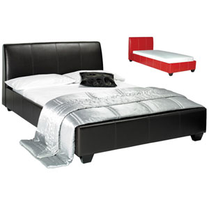 (ND) LPD , Paris 3FT Single Leather Bedstead