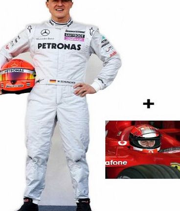 (Websweep Limited) Celebrity Fan Packs *Fan Pack* - Michael Schumacher Lifesize Cardboard Cutout (Standee / Standup) - Includes 8X10 (25X20Cm) Star Photo - Fan Pack #245