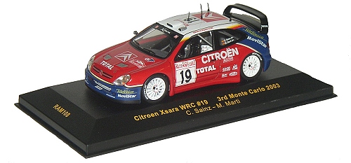 1-43 Scale 1:43 Model Citroen Xsara WRC #19