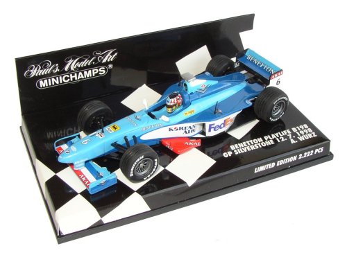 1-43 Scale 1:43 Scale Benetton PlaylifeB198 Amerang Sponsor Silverstone GP A.Wurz Ltd Ed 2.222pcs