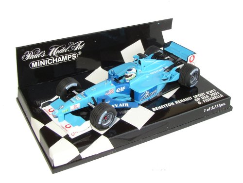 1-43 Scale 1:43 Scale Benetton Renault B201 USA GP 2001 - Ltd Ed 2-711 pcs - G.Fisichella