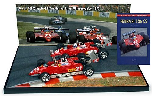 1-43 Scale 1:43 Scale Diorama G.Villeneuve and D.Pironi with Ltd Ed Book