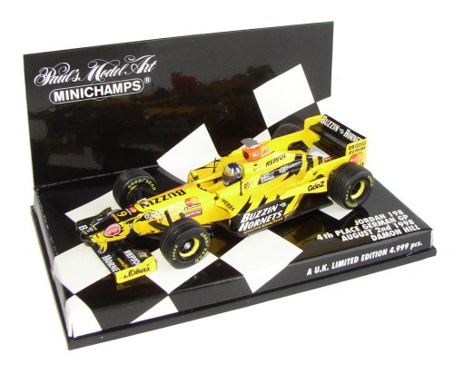 1-43 Scale 1:43 Scale Jordan 198 D.Hill 4th German GP 1998 Ltd Ed 4.999pcs