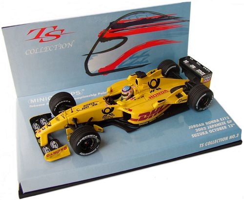 1-43 Scale 1:43 Scale Takuma Sato Collection Jordan EJ12 1st Point Japanese Grand Prix 2002 - T. Sato