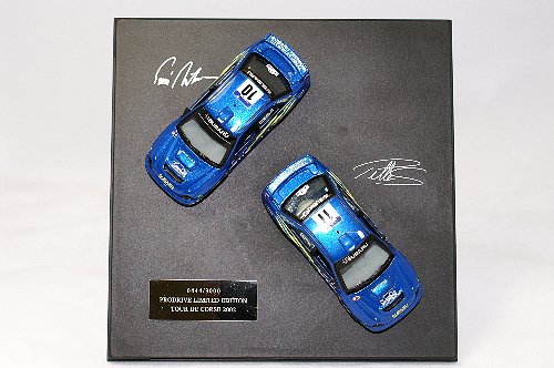 1-43 Scale Subaru WRC 1:43 Makinen and Solberg Car set of 2 2002 Ltd Ed.