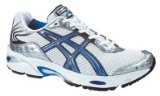 Asics Mens gel Cumulus 9 White/Marina/Lightening, 9