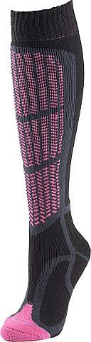 Womens Ski and Snow Sport Padded Sock - Raspberry, Small (3-5.5)