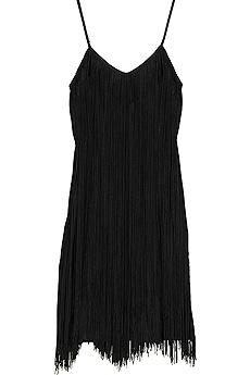Moonstone fringed mini dress
