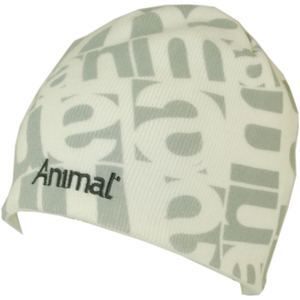 Mens Animal Macleay Beanie. White