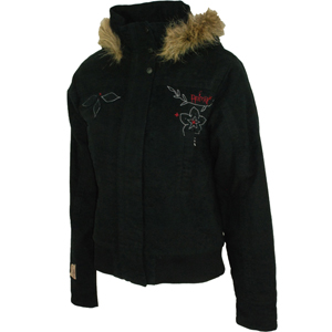 Ladies Animal Burray Coat. Black