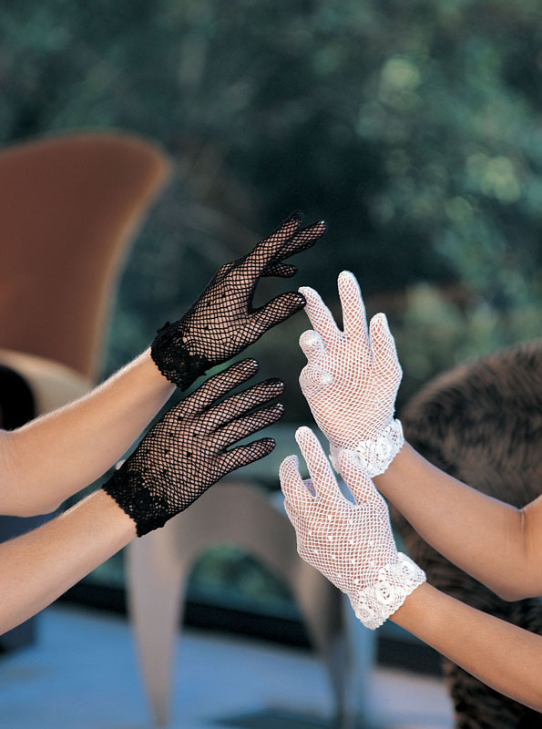 Stretch Crochet Short Gloves