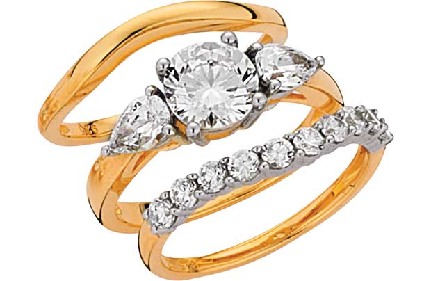 18ct Couture 18ct Gold Plated Sterling Silver 2.75ct Look CZ