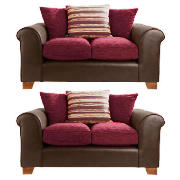 Camberley regular sofas, aubergine