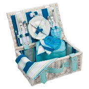 Person Picnic Basket, Coastal Stripe