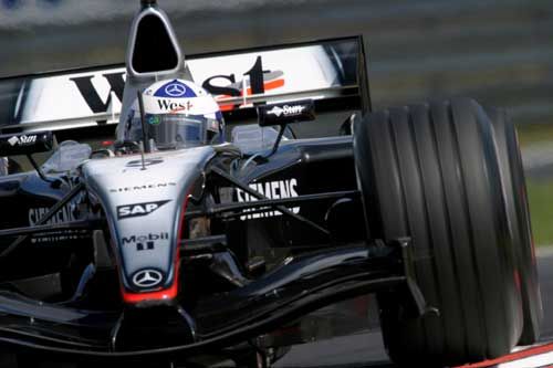 2004 Hungarian Grand Prix David Coulthard during qualifying for the Hungarian Grand Prix Poster