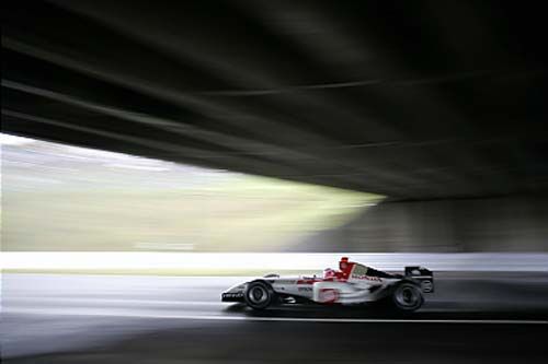 2004 Japanese Grand Prix Jenson Button during practice for the 2004 Japanese Grand Prix Poster