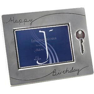 Key Silverplated Photo Frame