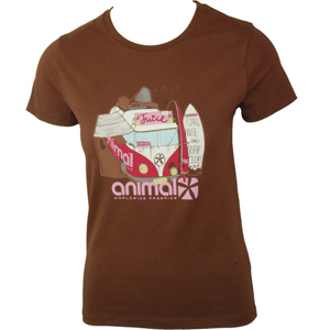 Ladies Animal Aberdeen Crew Printed T-Shirt.