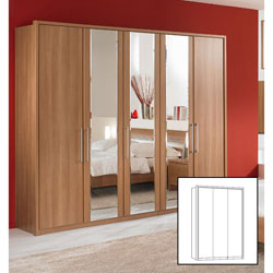 26004 Wiemann - Campina  3 Door Wardrobe (Mirror