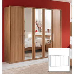 26008 Wiemann - Campina  7 Door Wardrobe (Mirror