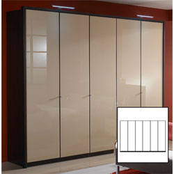 26043 Wiemann - Dublin White  6 Door Wardrobe