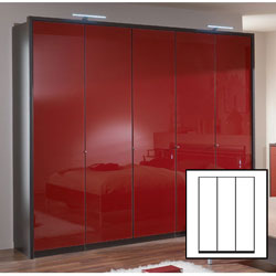 26048 Wiemann - Dublin Red  3 Door Wardrobe