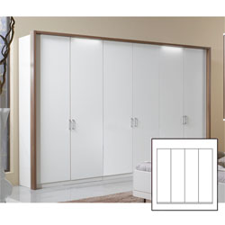 Wiemann - Lugano White  4 Door Wardrobe