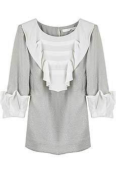 3.1 Phillip Lim Waterfall bib blouse