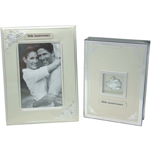 Anniversary Frame and Album Gift Set