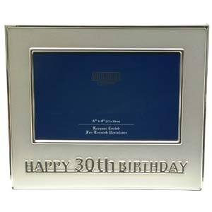 Birthday Photo Frame (Silver)