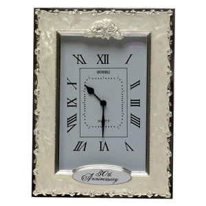 30th Pearl Wedding Anniversary Quartz Clock