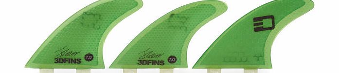 3D Fins Moonrakerr XDS Twin Tabs Thruster Fins -