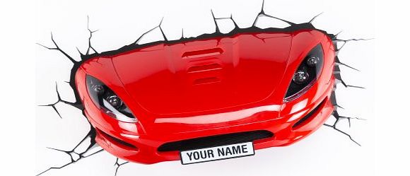 3D Light FX Plastic Sports Car Light - Red