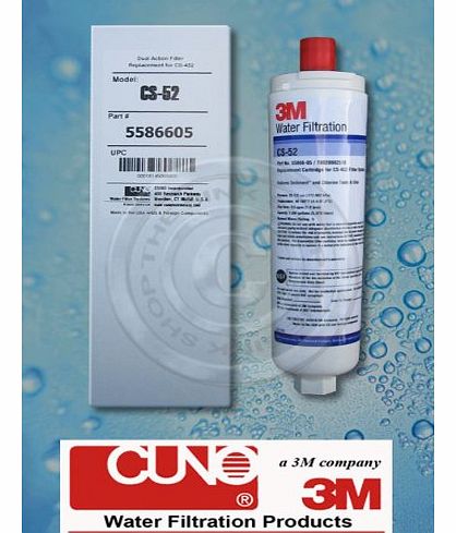 3M CUNO CS-52 FILTER CARTRIDGE for BOSCH, NEFF, SIEMENS FRIDGES/FREEZERS & ABODE AQUIFIER COMPATIBLE