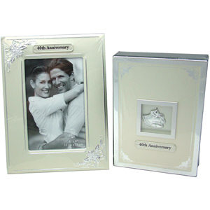 40th Anniversary Frame and Album Gift Set