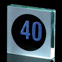 40th Anniversary Paperweight