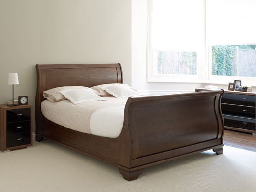 4`6 Double Aspen Walnut Bedstead