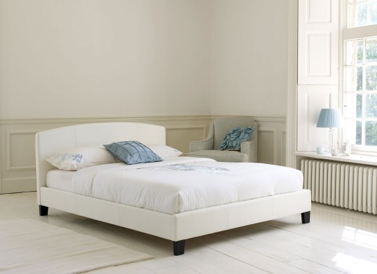 4`6 Double Lazio Bedstead - Ivory