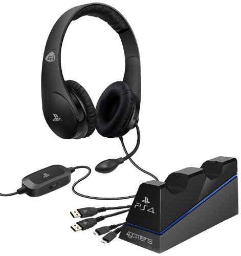 4Gamers Playstation 4 Officially Licensed Stereo Gaming Headset Starter Kit (PS4)