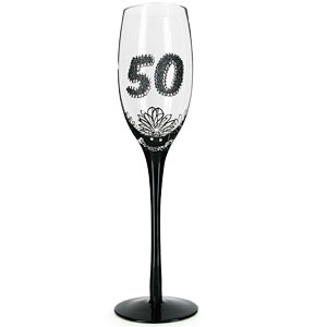 Birthday French Lace Style Champagne Glass