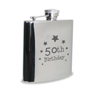 50th Birthday Hipflask