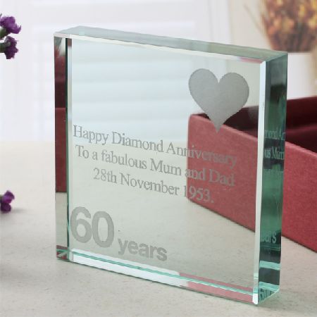 60th (Diamond) Anniversary Keepsake