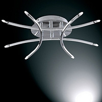 8 8 - Polished Chrome Ceiling Light