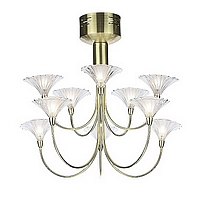 10BP - Polished Brass Ceiling Light