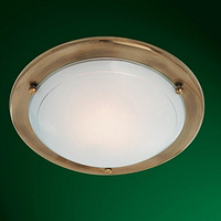 SB - Satin Brass Flush Light