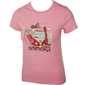 Ladies Animal Aberdeen Crew Printed T-Shirt.