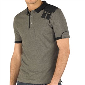 Mens Mondial T-Shirt Marl Charcoal