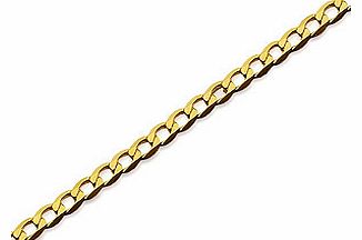 2mm Wide Diamond Cut Solid Link Curb